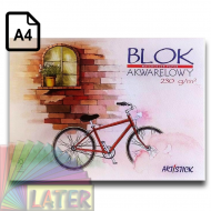 Blok akwarelowy 230g 12 arkuszy Artistick A4 - a4_blok_akwarelowy_artistick_230g_later_plastyczne_lublin_pl_2.png