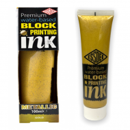 Farba do linorytu INK metaliczna złota 100ml Essdee - farba_do_liorytu_premium_block_print_ink_metallic_gold_100_ml_essdeelpi_15r100_later_plastyczne_lublin_pl_01.png