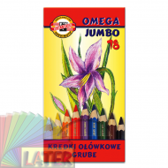 Kredki Omega Jumbo 18 kolory Koh-I-Noor - kredki_omega_jumbo_18szt_later_plastyczne_lublin_pl_1d.png