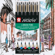 Pigma Micron brush 6 pens color - poxsdkbr64.png