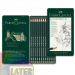 Zestaw 12 ołówków Faber Castell 9000 w metalowej kasetce 8B-2H