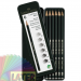 Zestaw 6 ołówków Faber Castell 9000 w metalowej kasetce