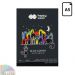 Blok z czarnymi kartkami na spirali KOTY  80g Happy Color A5