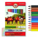 Kredki Koh-i-Noor triocolor 12 kolorów trójkątne