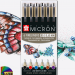 Zestaw 6 kolorwych cienkopisów Pigma Micron