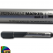 Czarny marker permanentny ze ściętą końcówką